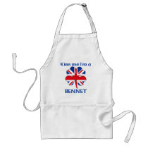 Personalized British Kiss Me I'm Bennet Aprons