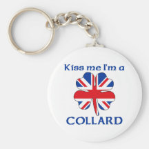 Personalized British Kiss Me I'm Collard Key Chains