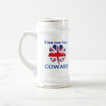 Personalized British Kiss Me I'm Coward mugs