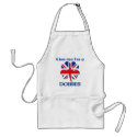 Personalized British Kiss Me I'm Dobbes aprons by KissMeTshirts Personalized British Kiss Me I'm Dobbes aprons