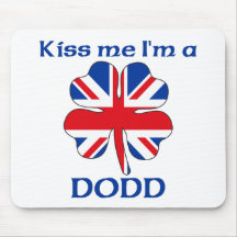 Personalized British Kiss Me I'm Dodd Mouse Pad