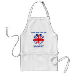 Personalized British Kiss Me I'm Emmet aprons