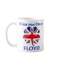 Personalized British Kiss Me I'm Floyd Mugs