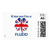 Personalized British Kiss Me I'm Fludd Stamp