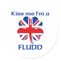 Personalized British Kiss Me I'm Fludd stickers