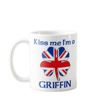 Personalized British Kiss Me I'm Griffin mugs by KissMeTshirts Personalized British Kiss Me I'm Griffin mugs