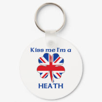 Personalized British Kiss Me I'm Heath keychains by KissMeTshirts Personalized British Kiss Me I'm Heath keychains