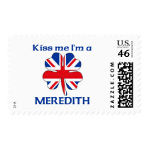 Personalized British Kiss Me I'm Meredith Stamps