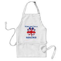 Personalized British Kiss Me I'm Minors aprons