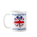 Personalized British Kiss Me I'm Nottingham mugs by KissMeTshirts Personalized British Kiss Me I'm Nottingham mugs