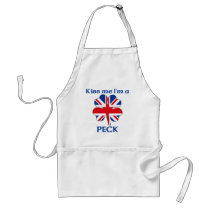 Personalized British Kiss Me I'm Peck aprons by KissMeTshirts Personalized British Kiss Me I'm Peck aprons