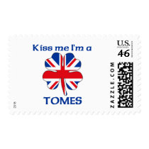 Personalized British Kiss Me I'm Tomes postage