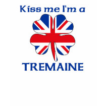 Personalized British Kiss Me I'm Tremaine t-shirts