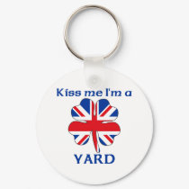 Personalized British Kiss Me I'm Yard keychains by KissMeTshirts Personalized British Kiss Me I'm Yard keychains