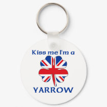 Personalized British Kiss Me I'm Yarrow keychains by KissMeTshirts Personalized British Kiss Me I'm Yarrow keychains