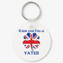 Personalized British Kiss Me I'm Yates keychains by KissMeTshirts Personalized British Kiss Me I'm Yates keychains