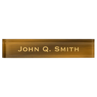 Bronze Desk Name Plates | Zazzle