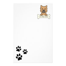 Personalized Brussels Griffon Stationery Design