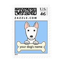 Personalized Bull Terrier Postage Stamps