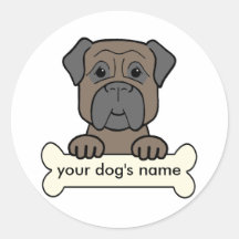 Personalized Bullmastiff Sticker