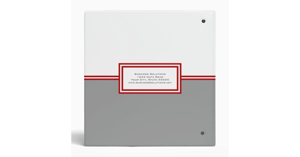 Personalized Business Binder Zazzle