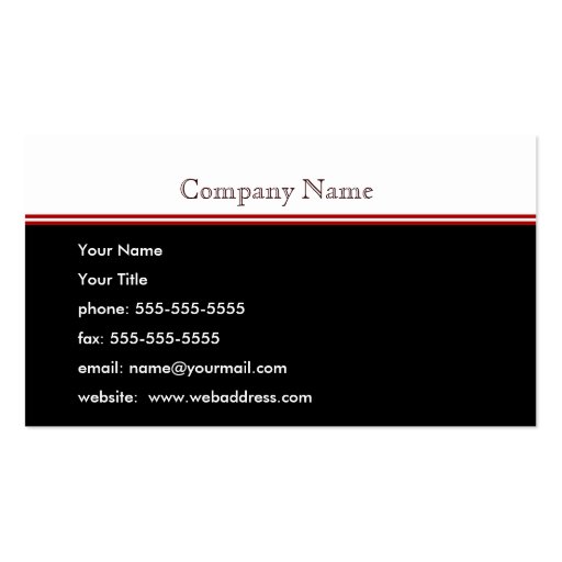 Personalized Business Card (front side)