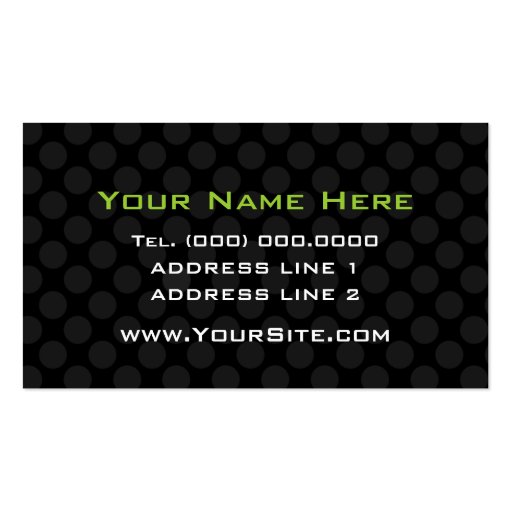 Personalized Business Cards Drag Queen Performers (back side)