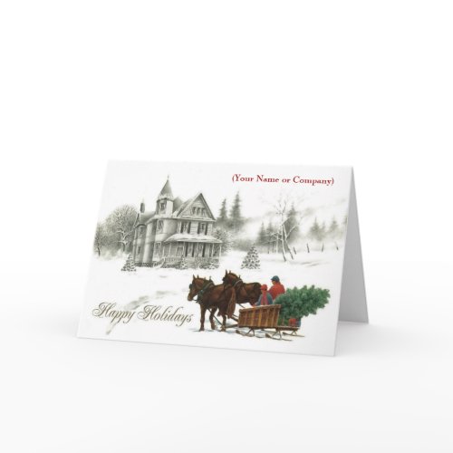 Personalized Business Christmas Card Printing card