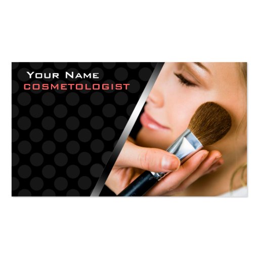 Personalized BusinessCards For Makeup Artists Business Cards (front side)