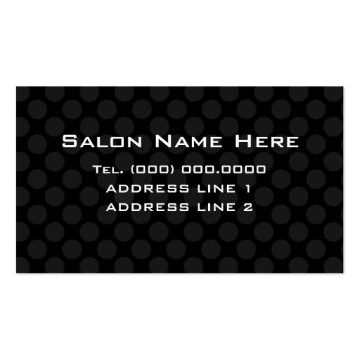 Personalized BusinessCards For Makeup Artists Business Card Template (back side)