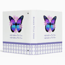 Personalized Butterfly Binder binders