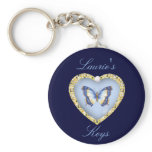 Personalized Butterfly Keychain