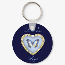 Personalized Butterfly Keychain