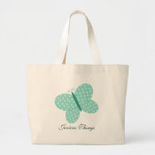 Personalized Butterfly Tote Bag bag