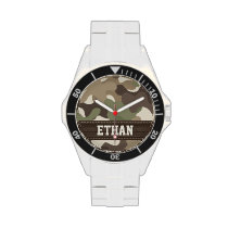Personalized Camouflage Watch at Zazzle