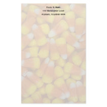 Personalized Candy Corn Stationery