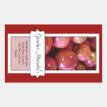Personalized Canning Jar Label, Custom Apple stickers