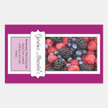 Personalized Canning Jar Label, Custom Berries stickers