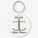 Personalized Captain Anchor Keychain keychain