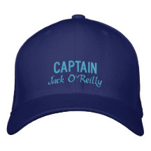 Personalized Captain's Embroidered Hat