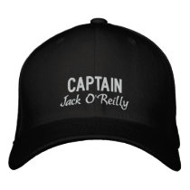 Personalized Captain's Embroidered Hat embroidered hats