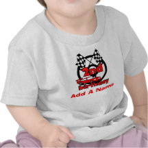 Personalized Car Racing 2nd Birthday T-shirt