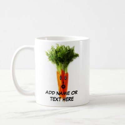 Personalized Carrots Cartoon Mugs by Graphix_Vixon