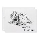Personalized Cartoon Camp Out Personalized Invitation