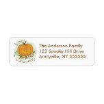 Personalized Cartoon Pumpkin Return Address Labels