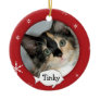 Personalized Cat/Pet Photo Holiday Christmas Ornaments