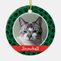 Personalized Cat Pet Photo Ornament