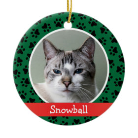 Personalized Cat Pet Photo Ornament