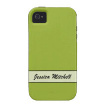 Personalized Chartreuse Green Case-Mate iPhone 4 Cover