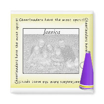 Personalized Cheerleader Photo Magnet by SweetRascal Personalized Cheerleader Photo Magnet